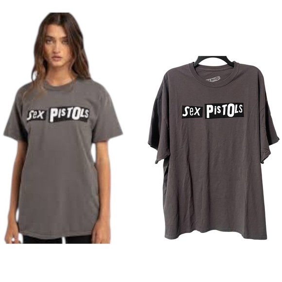Sex Pistols Tops - Sex Pistols Gray Graphic T Shirt Life Clothing Co Size XL